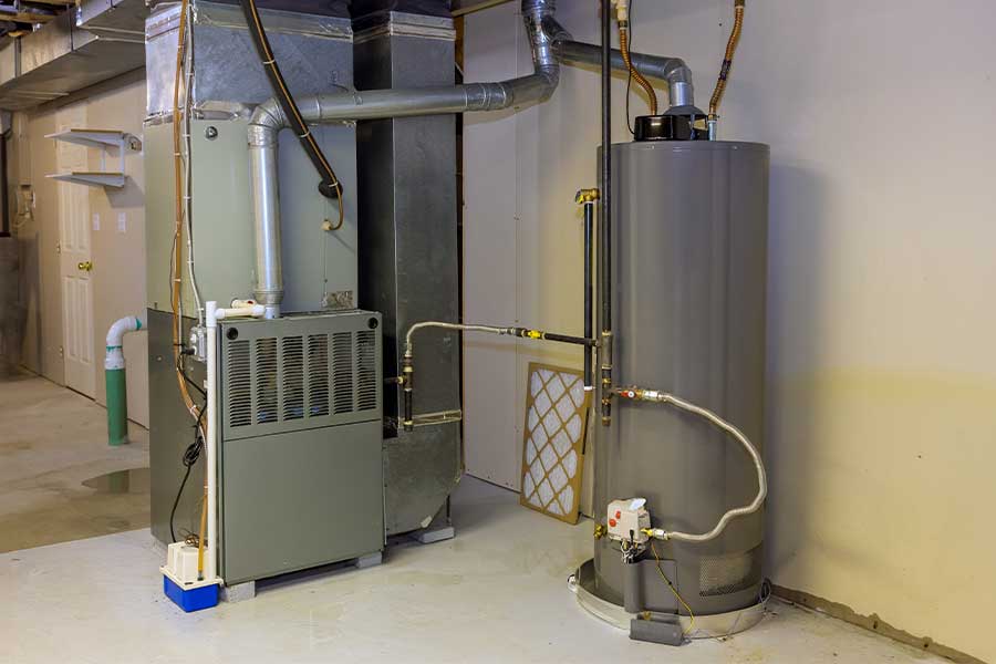 Home heating and water system setup