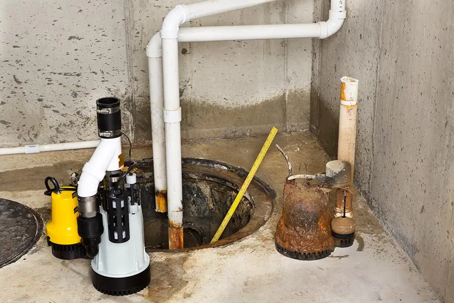 Basement sump pump system