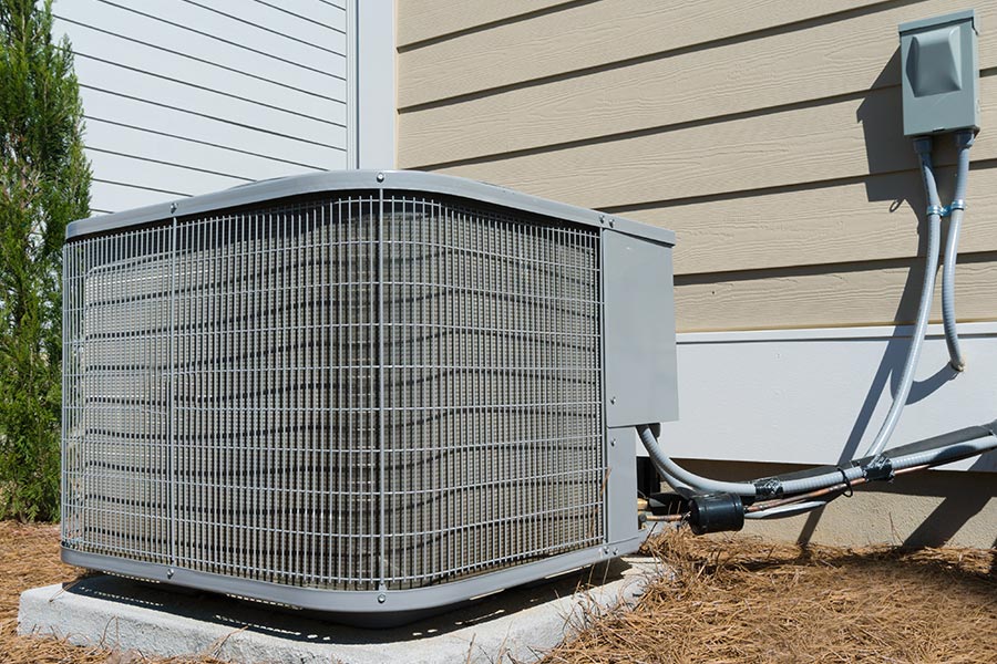 Outdoor home air conditioner unit