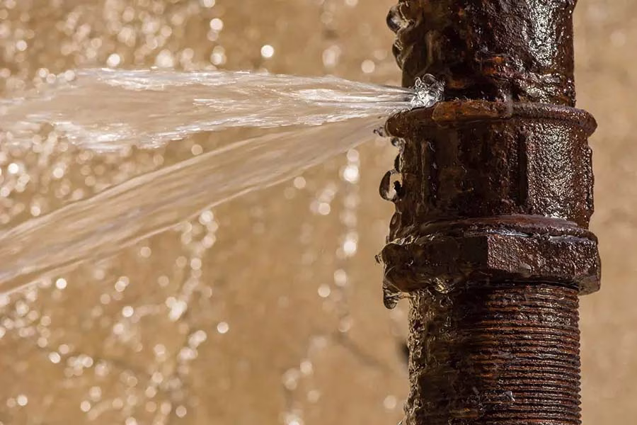 Emergency plumbing pipe repair needed